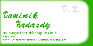 dominik nadasdy business card